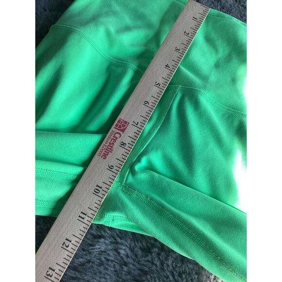 Lululemon Women's Wunder Under Smoothcover High Rise Tight Neon Green Size 8 - Picture 10 of 11